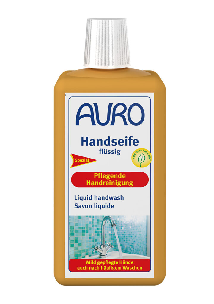 AURO Pflanzenchemie Flüssig-Handseife: Sanfte, effektive Reinigung für häufiges Händewaschen. Mit natürlichen Inhaltsstoffen pflegt sie Ihre Haut – ideal für die tägliche Anwendung. Dermatologisch getestet, vegan und umweltfreundlich.