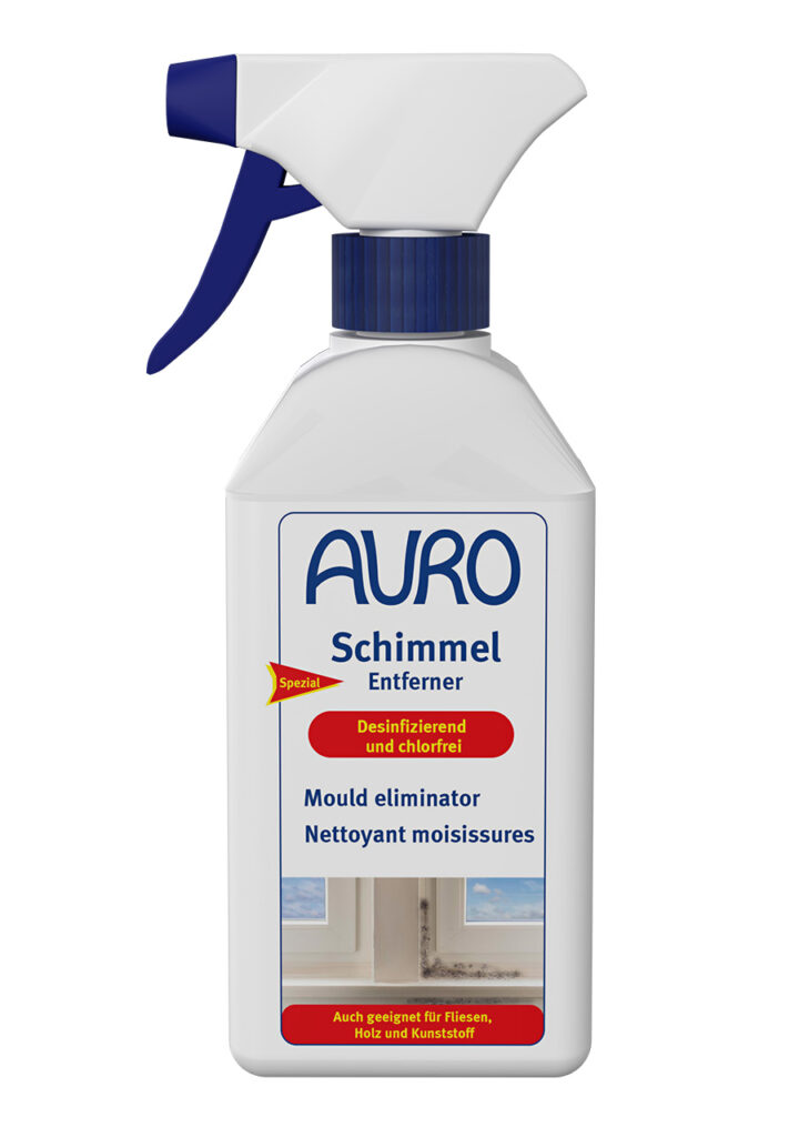 Das Schimmel-Entferner-Spray von AURO Pflanzenchemie entfernt Schimmel von Fliesen, Holz und Kunststoff. Die blau-weiße Düse mit klarem Fensteretikett ermöglicht eine einfache Anwendung. Umweltfreundlich und kraftvoll für makellose Oberflächen.